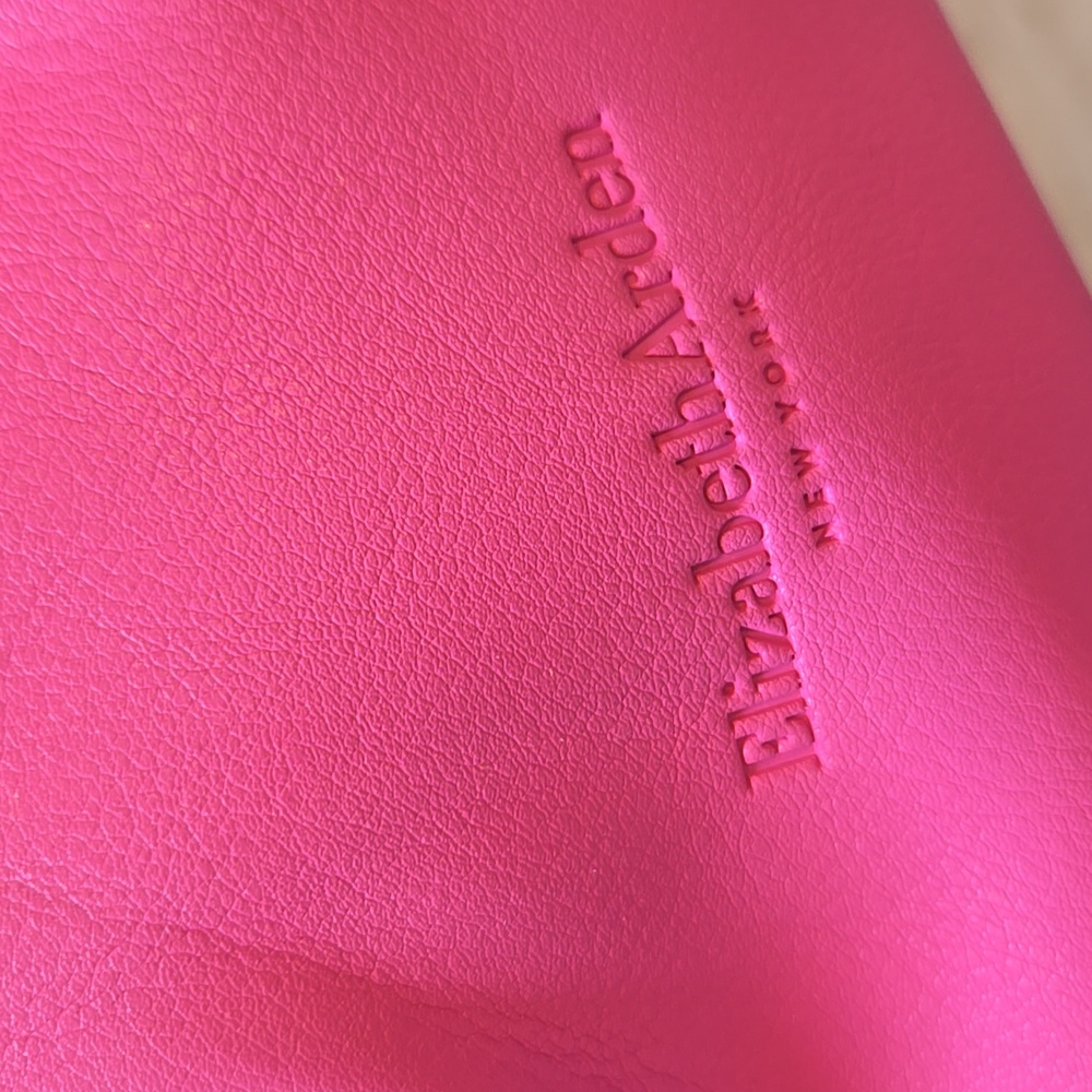 Elizabeth Arden New York Bubblegum Pink Zipper Clutch - Picture 2 of 6
